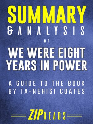 cover image of Summary & Analysis of We Were Eight Years in Power